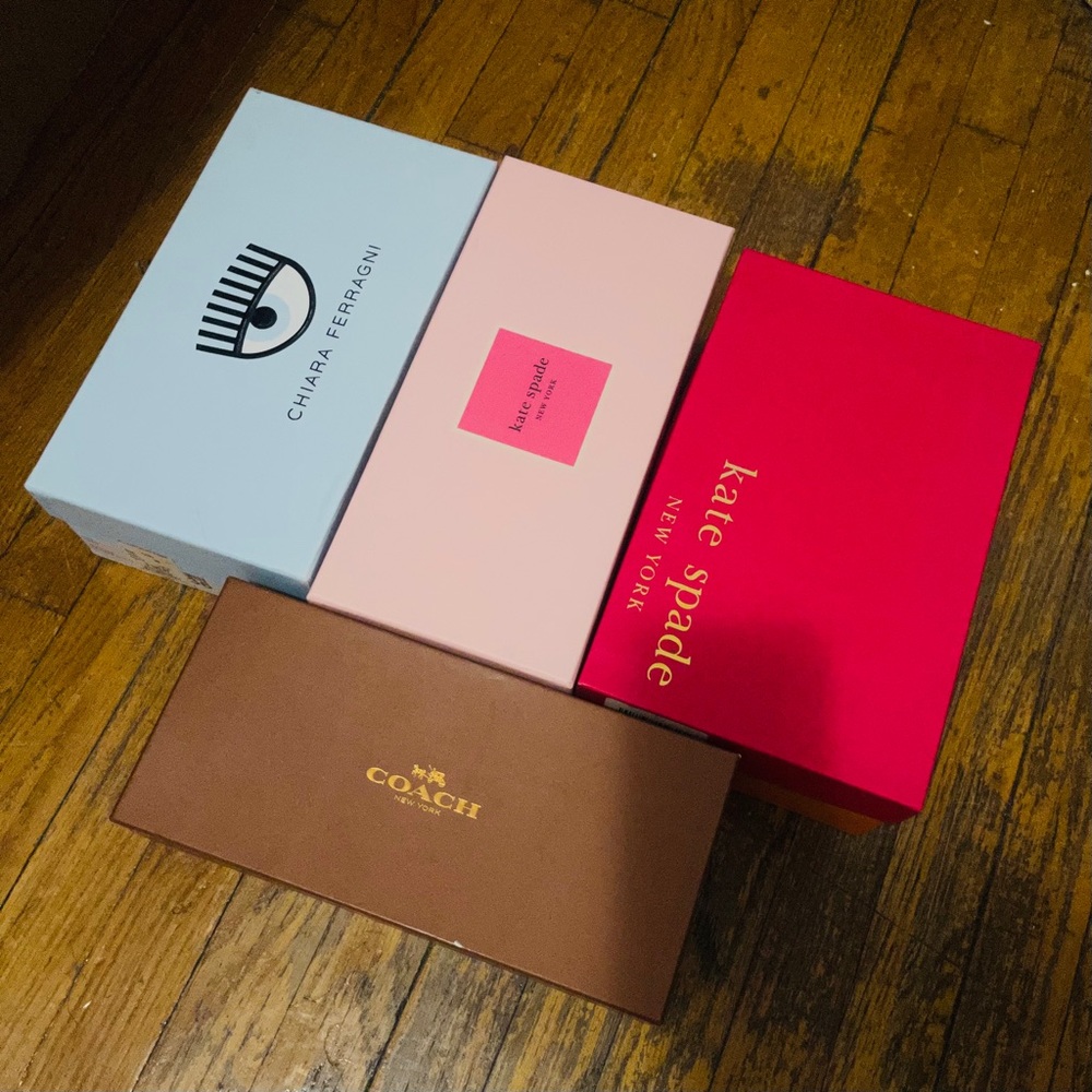 Flash sale 4 Designer shoe boxes